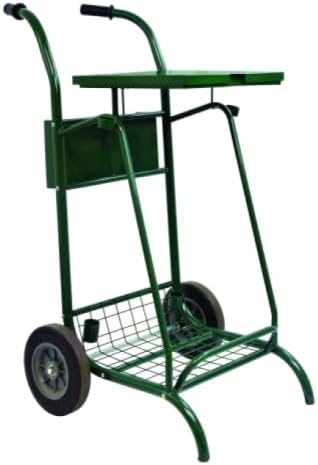 Mobisac - Chariot de voirie avec couvercle 2 x 110 L - Roues caoutchouc et structure acier polypropylène - Vert mousse RAL 6005 pour entretien urbain