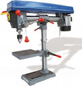 Jean l'ébéniste PCR3116E - Perceuse à colonne radiale d'établi 550 W - 5 vitesses jusqu'à 2500 tr min capacité bois 16 mm - Modèle bleu pour menuiserie