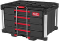 Milwaukee Packout - Coffret 4 tiroirs verrouillable - Structure métal capacité 11 kg - Module noir pour rangement outils et organisation atelier
