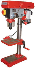 Holzmann SB4115 N Perceuse à colonne 230 V - Vitesse jusqu à 2740 tr min - Mandrin à serrage rapide 1 à 16 mm B16 - Construction aluminium finition rouge pour atelier