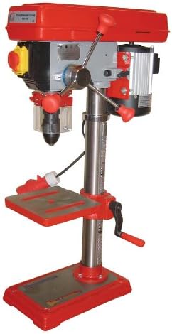 Holzmann SB4115 N Perceuse à colonne 230 V - Vitesse jusqu à 2740 tr min - Mandrin à serrage rapide 1 à 16 mm B16 - Construction aluminium finition rouge pour atelier