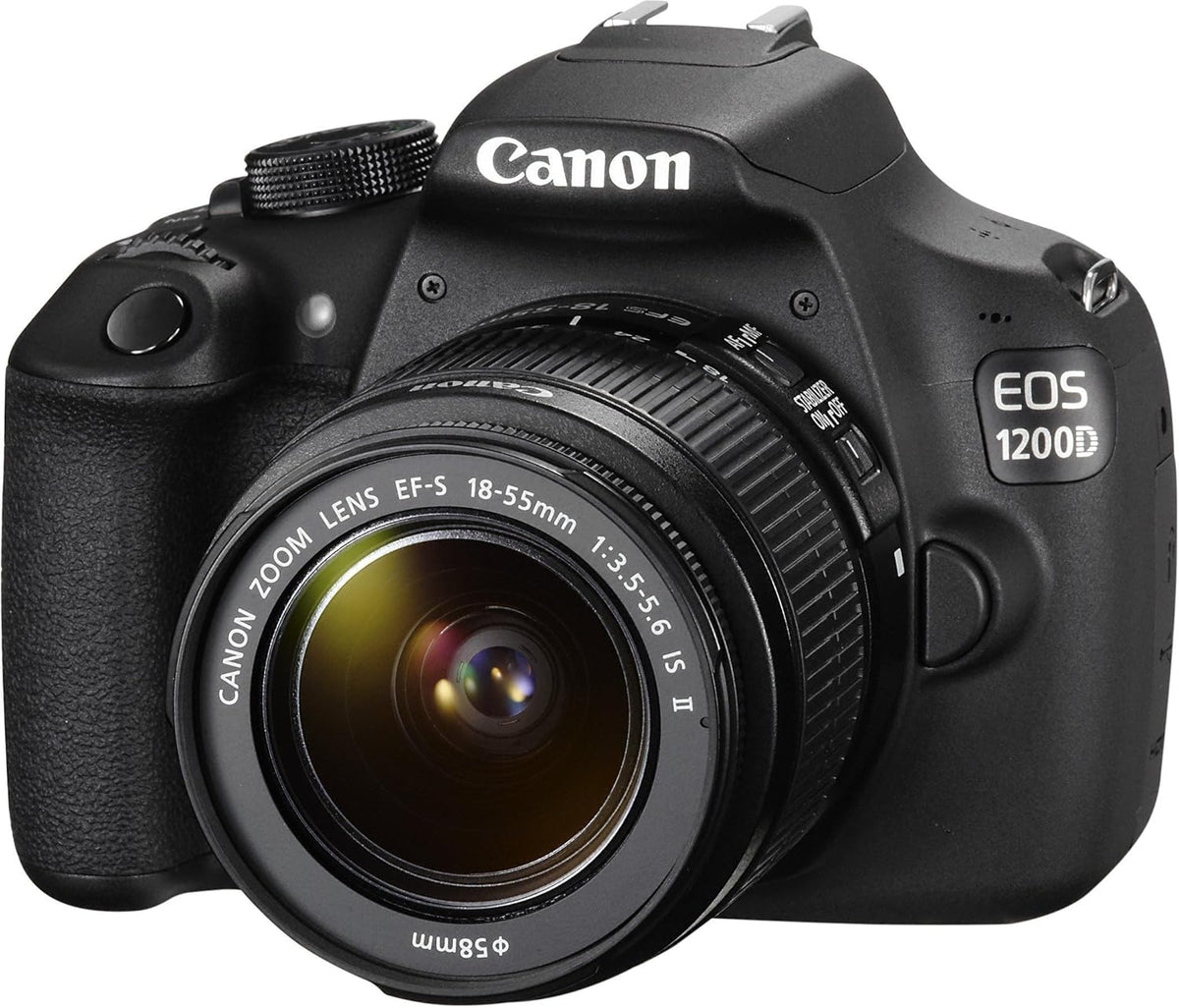 Canon EOS 1200D - Appareil photo reflex numérique avec objectif EF-S 18-55 mm - Capteur CMOS fichiers JPEG RAW et stabilisation - Monture Canon EF-S pour photo polyvalente