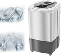 WhAeoy essoreuse linge 9,5 kg - chargement supérieur avec lumière bleue - cylindre intérieur acier inoxydable - drainage gravité et structure ABS pour usage domestique