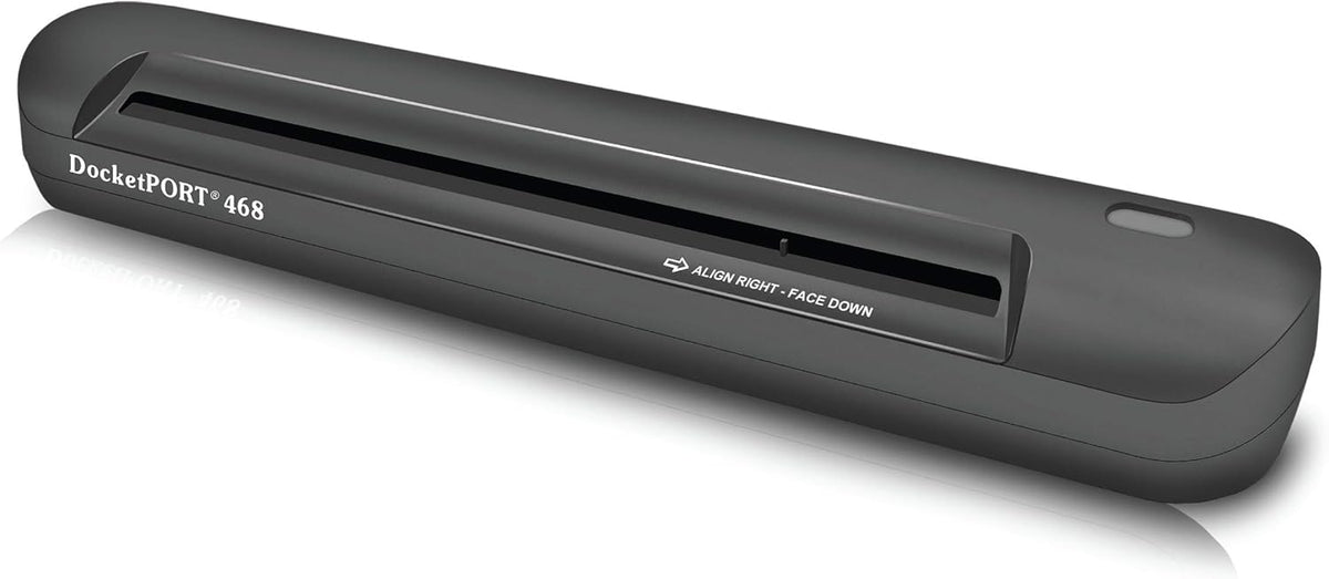 Ambir Technology 468 scanner de documents - Résolution 600 x 1200 dpi et capteur CMOS - Profondeur couleur 48 bits - Alimentation feuille unique USB boîtier noir