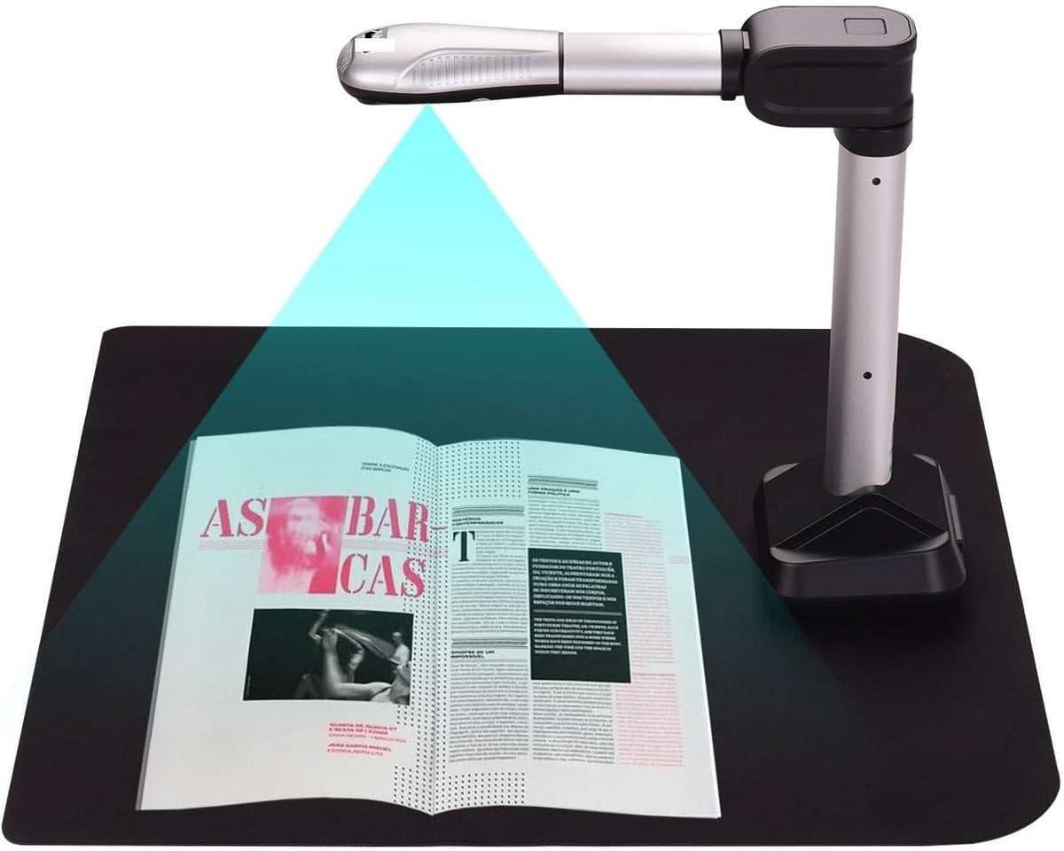 BK51 - Scanner caméra documents A3 16 MP - Capture HD haute vitesse avec lumière LED - USB pour livres feuilles et archivage de documents grand format