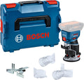 Bosch Professional GKF 18V 8 défonceuse portative - Base fixe 18 V et vitesse jusqu'à 30000 tr min - Pince 8 mm avec aspiration - L BOXX sans batterie chargeur