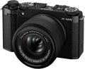Fujifilm X-M5 - Appareil photo hybride noir avec objectif 15-45 mm - Capteur CMOS monture Fujifilm X et vidéo MP4 - Écran pour photo vidéo avec stabilisation numérique