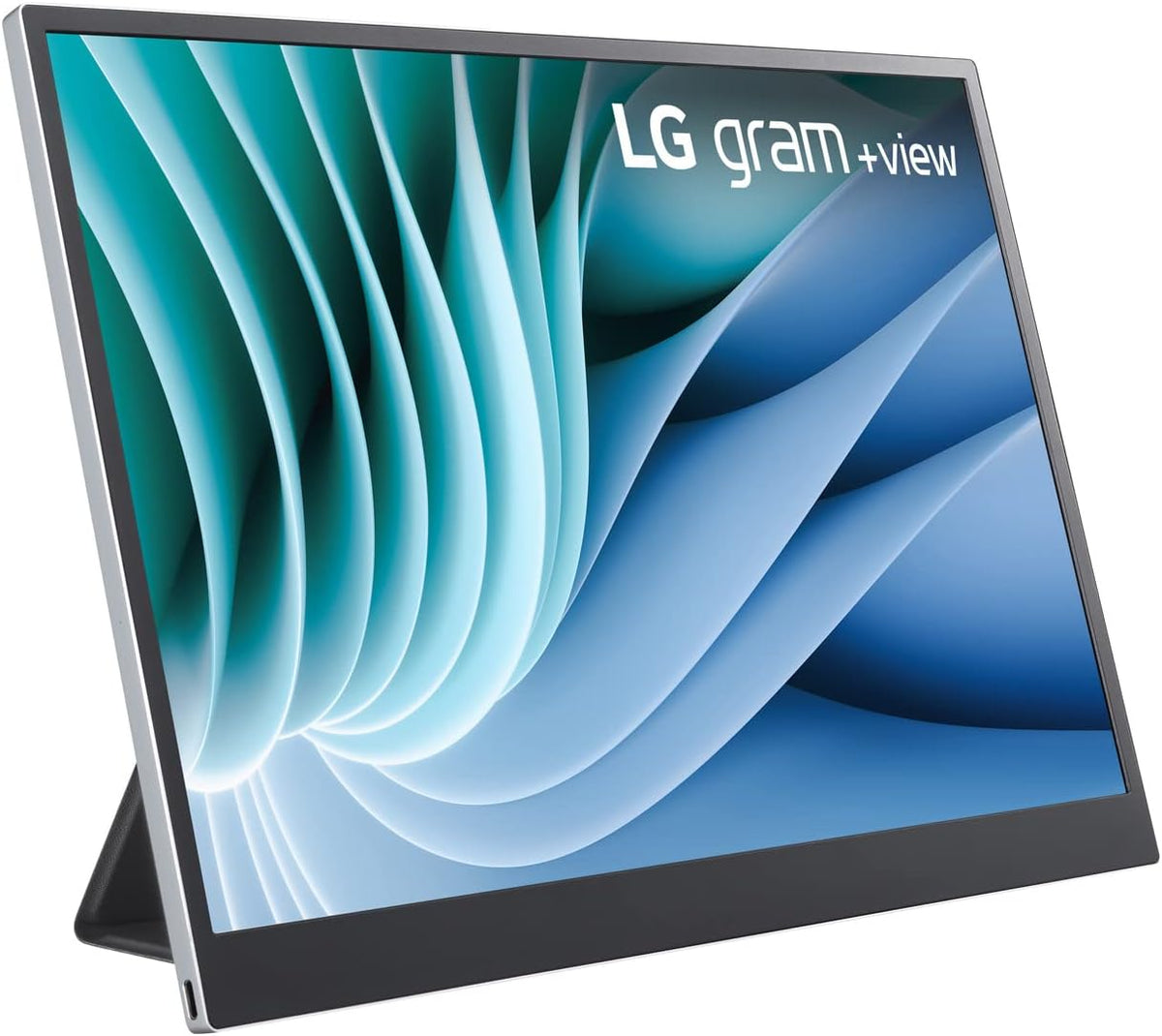 LG Gram View 16MR70 écran portable 16 pouces - dalle IPS QHD 2560 x 1600 format 16:10 - 60 Hz anti éblouissement DCI P3 99 pour cent - USB C 45 W support et étui