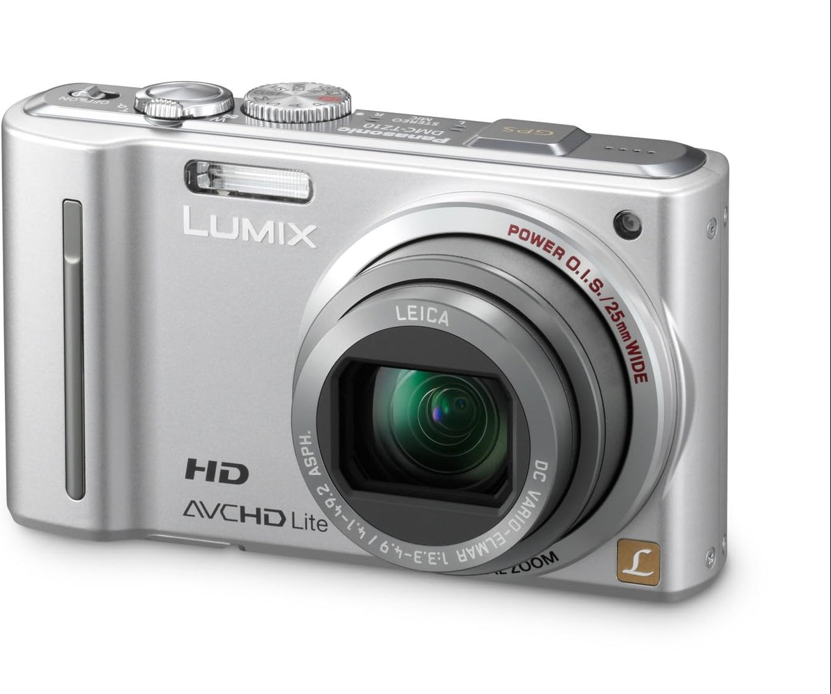 Panasonic DMC TZ10 appareil photo compact - capteur MOS 12,1 MP argent - zoom optique 12x focale jusqu à 300 mm - stabilisation optique mesure matricielle