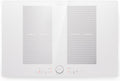 Klarstein Plaque à induction 7000 W - 4 foyers sur verre céramique blanc - Commandes tactiles avec affichage numérique - Minuterie pour cuisson encastrable