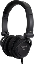 PHONON 4400 - Casque Hi-Fi pliable supra auriculaire 46 ohms - Réponse jusqu'à 22 kHz sensibilité 100 dB - Jack 3,5 mm avec adaptateur 6,35 mm pour DJ et studio