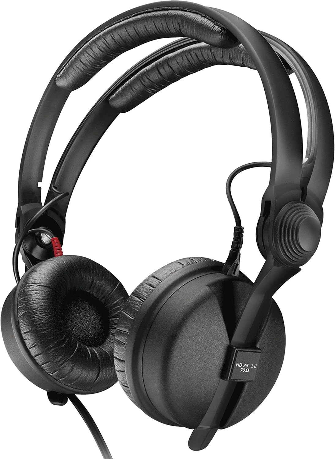 Sennheiser HD 25-1 II Basic Edition - Casque professionnel supra auriculaire filaire 70 ohms - Isolation acoustique et câble droit 1,5 m - Jack 3,5 mm noir pour monitoring et DJ