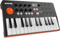 HXW EMK 25 Clavier maître MIDI Bluetooth USB - 25 touches avec 9 pads rétroéclairés - Écran OLED et 8 boutons de contrôle - Suite logicielle et câble USB inclus