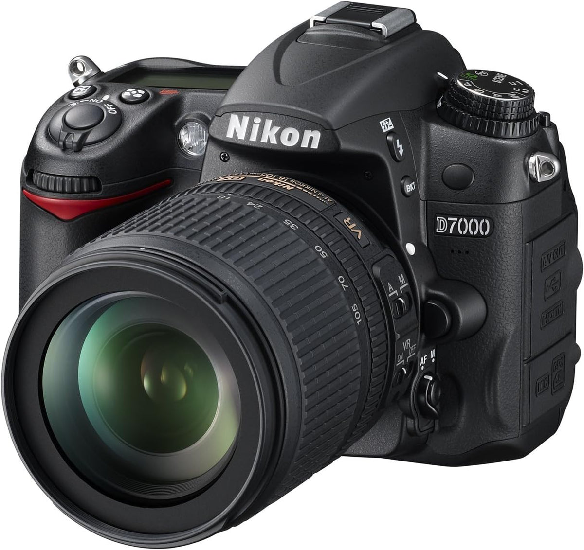 Nikon D7000 Reflex numérique 16,2 MP - Objectif VR 18 105 mm - Écran LCD 3 pouces avec monture Nikon F - Stabilisation et zoom optique 6x pour photo polyvalente