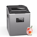 Klarstein FrostMaster machine à glaçons 40 kg par jour - 34 glaçons en 15 minutes - Acier inoxydable avec panneau LED et pelle à glace