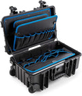 BetW JUMBO6600 caisse à outils - polypropylène noir capacité 26,4 L - dimensions 50 x 30 x 60 cm - grand compartiment pour transport et rangement professionnel