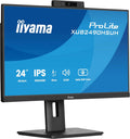 iiyama ProLite XUB2490HSUH-B2 - Écran PC 23,8 pouces Full HD IPS 100 Hz - Webcam biométrique Windows Hello haut-parleurs - HDMI DisplayPort hub USB pied réglable