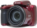 KODAK Pixpro Astro Zoom AZ405 - Appareil photo bridge 20 MP zoom optique 40x - Grand angle 24 mm vidéo Full HD 1080p et stabilisation OIS - Écran LCD 3 pouces rouge