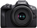 Canon EOS R100 Appareil photo hybride APS C 24 MP - Objectif RF S 18 45 mm F4.5 6.3 IS STM - Vidéo 4K autofocus Dual Pixel - WiFi Bluetooth rafale 6,5 ips