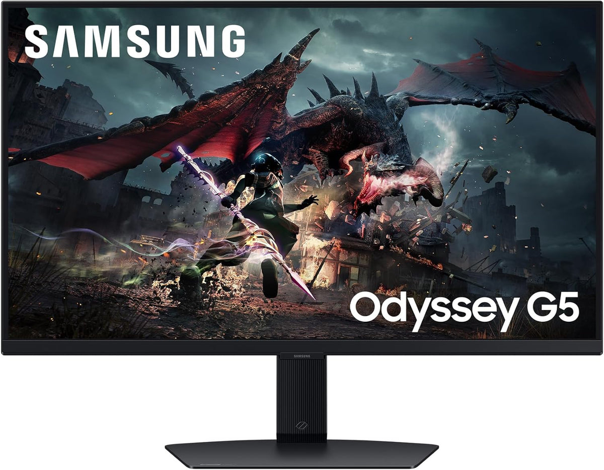 Samsung Odyssey G50D Écran gaming 27 pouces QHD - Dalle Fast IPS 2560 x 1440 - 180 Hz 1 ms HDR400 AMD FreeSync - HDMI DisplayPort Auto Source Switch pied ajustable