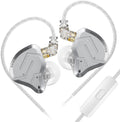 CNWUJASS KZ ZSN PRO 2 écouteurs intra auriculaires HiFi hybrides - 1BA 1DD avec câble détachable 2 broches et microphone