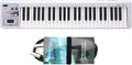 Roland A 49 clavier MIDI - 49 touches blanc léger pour studio et composition - connexion USB avec câble USB inclus - câble MIDI Keepdrum 2 m pour équipements compatibles