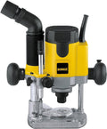 DeWalt DW621 QS défonceuse plongeante - puissance 1100 W alimentation 230 V - vitesse jusqu à 24000 tr min - finition noir jaune pour fraisage menuiserie atelier