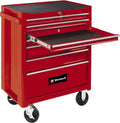 Einhell TC TW 150 Servante d atelier rouge - Capacité de charge jusqu à 150 kg - 7 tiroirs sur roulements à billes - Structure acier allié mobile pour garage