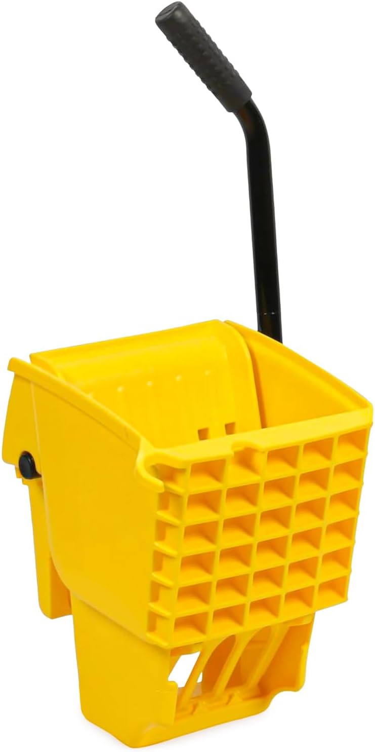 Essoreuse de rechange pour seau serpillière - capacité 35 quarts finition jaune - plastique avec poignée intégrée - dimensions 34 x 34 x 69 cm pour nettoyage commercial