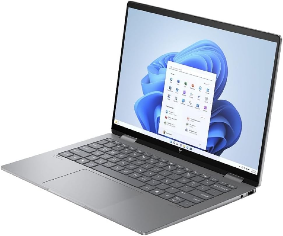 HP Envy x360 14 fc0179ng PC portable convertible gris - Écran tactile OLED 2,8K 14 pouces - Intel Core Ultra 7 avec 32 Go RAM - SSD 1 To Windows 11