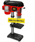 Hecht perceuse à colonne 600 W - Mandrin 16 mm avec 12 niveaux de vitesse - Rotation jusqu'à 2700 tr min - Table orientable réglable en hauteur 230 V
