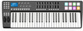 ZETION Clavier maître MIDI USB 49 touches - 8 pads de déclenchement RGB rétroéclairés - Piano électronique portable - Compatible Mac OS X Windows 10 Windows 7