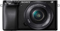 Sony Alpha 6100 appareil hybride - capteur APS C CMOS objectif E 16 à 50 mm OSS - autofocus 0,02 s suivi yeux humains animaux - vidéo 4K écran selfie
