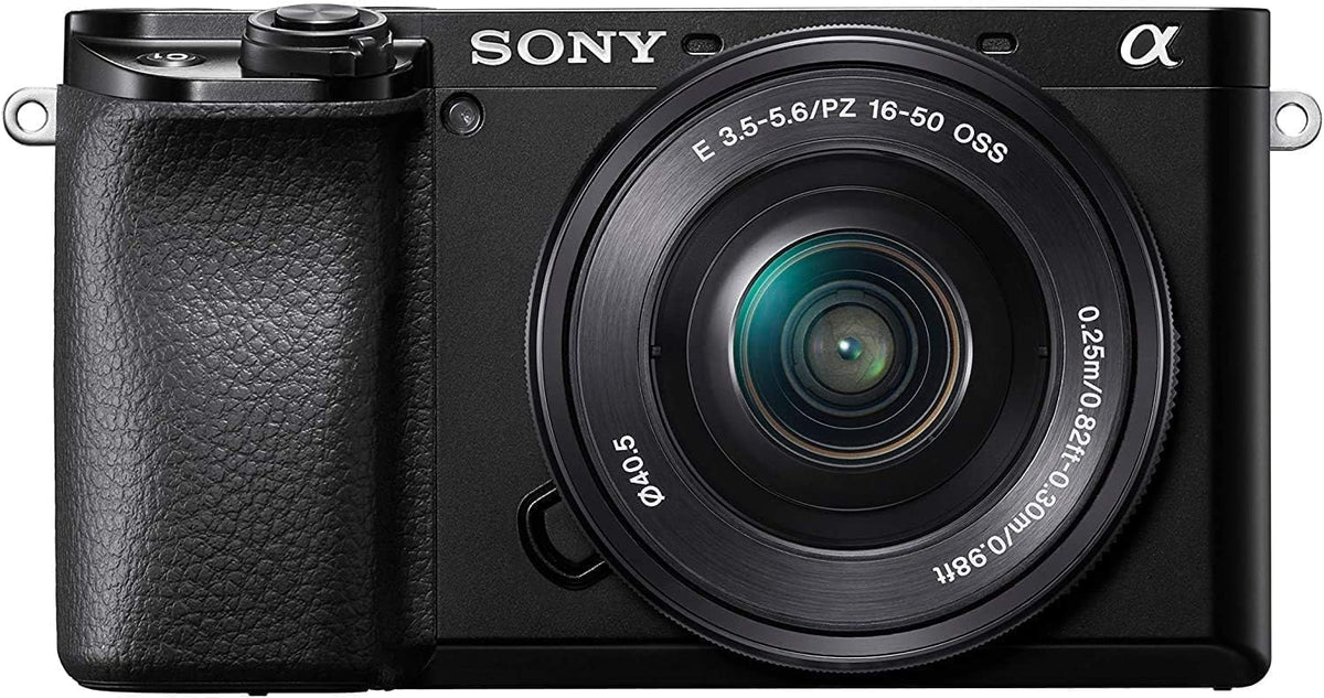 Sony Alpha 6100 appareil hybride - capteur APS C CMOS objectif E 16 à 50 mm OSS - autofocus 0,02 s suivi yeux humains animaux - vidéo 4K écran selfie