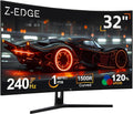 Z-Edge - Écran PC gamer incurvé 32 pouces Full HD 240 Hz - Dalle VA 1500R 1 ms FreeSync - 2 HDMI 2.0 2 DisplayPort 1.4 RGB inclinaison réglable