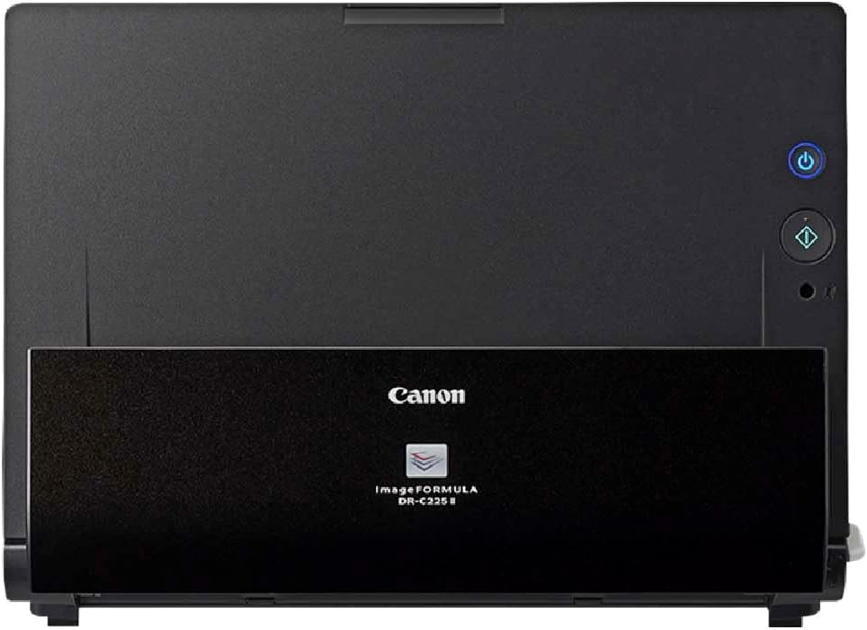 Canon imageFORMULA DR C225 II scanner documents - Recto verso jusqu à 25 pages par minute - ADF 30 feuilles résolution 600 dpi - USB OCR cloud et logiciel CaptureOnTouch