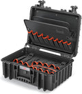 Knipex Robust23 mallette outils vide - 49 compartiments polypropylène noir - dimensions 47 x 37 x 19 cm imperméable - capacité 66 lb pour transport professionnel