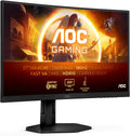 AOC Gaming CQ27G4X écran gamer incurvé 27 pouces - QHD 2560 x 1440 à 180 Hz - Réponse 0,5 ms FreeSync Premium HDR10 - DisplayPort et 2 HDMI écran mat noir gris