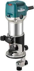 Makita RT0702CX2 2 défonceuse électrique 240 V - Base plongeante affleureuse avec base inclinable - Construction aluminium filaire