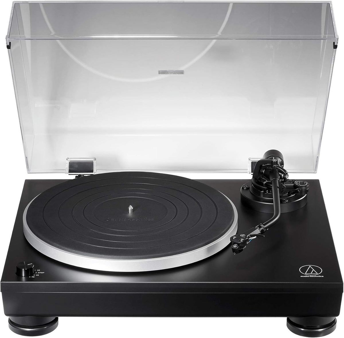 Audio Technica AT LP5X Platine vinyle USB noire - Entraînement direct 33 45 78 tr min - Construction métal aluminium - Compatible haut parleur et ordinateur personnel