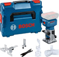 Bosch Professional GLF 18V 8 défonceuse portative - système 18 V pince 8 mm poids 1,1 kg - base plongeante compacte - accessoires aspiration guidage et L BOXX sans batterie