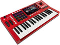 Akai Professional MPC Key 37 - Synthétiseur de production autonome 37 touches - Boîte à rythmes clavier MIDI écran tactile - Wi-Fi Bluetooth MIDI USB CV rouge