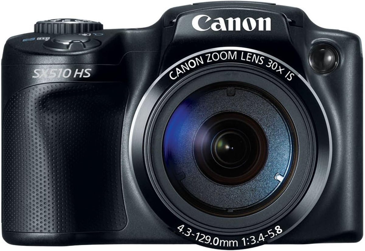 Canon PowerShot SX510 HS - Appareil photo bridge 12,1 MP zoom optique 30x - Capteur CMOS Full HD et stabilisation optique - Noir distance focale jusqu'à 720 mm