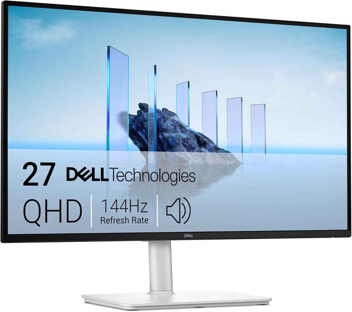 Dell S2725DC écran PC 27 pouces - QHD 2560 x 1440 dalle IPS 144 Hz - réponse 1 ms AMD FreeSync - 2 USB C DisplayPort HDMI USB A haut parleurs réglage hauteur
