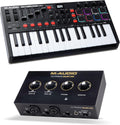 M-AUDIO Oxygen Pro Mini avec M-Track Duo HD - Pack contrôleur MIDI et interface audio - Pour enregistrement studio production musicale - Podcasting streaming et création sur ordinateur