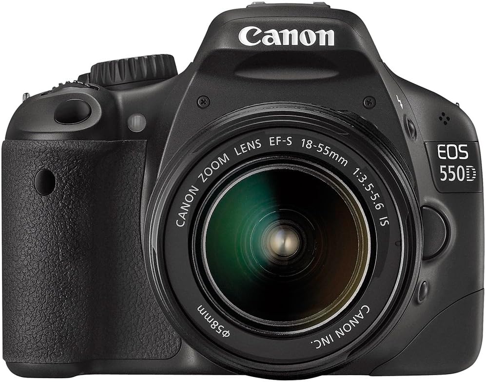 Canon EOS 550D Reflex 18 MP noir - Objectif EF S 18 55 mm IS - Capteur CMOS avec stabilisation - Vidéo MPEG 4 et mesure matricielle pour photo polyvalente