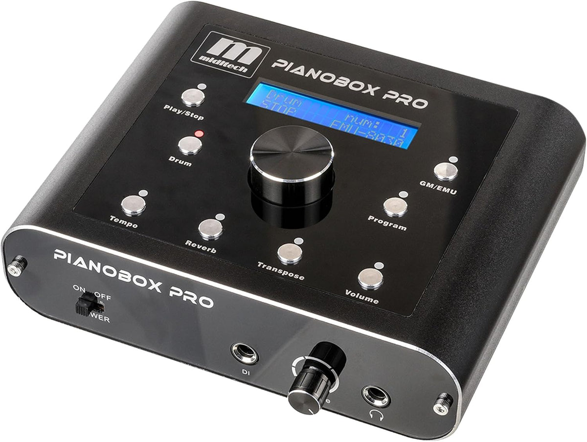 Miditech PianoBox Pro USB module audio - interface USB 16 canaux pour ordinateur portable - échantillonnage jusqu à 44100 Hz - compatible logiciels audio Windows et Mac