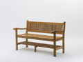 Banc de jardin - bois - 152x58x86 cm - bois naturel - rustique