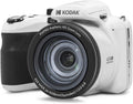 KODAK Pixpro AZ425 appareil photo bridge 20 MP - Zoom optique 42x et grand angle 24 mm - Stabilisation optique et numérique - Vidéo Full HD écran LCD 3 pouces blanc
