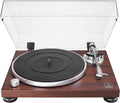 Audio Technica AT LPW50BTRW platine vinyle Bluetooth - Entraînement par courroie finition palissandre - Anti patinage réglable - Lecture jusqu à 45 tr min pour casque et HP